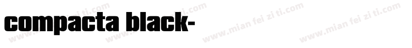 compacta black字体转换